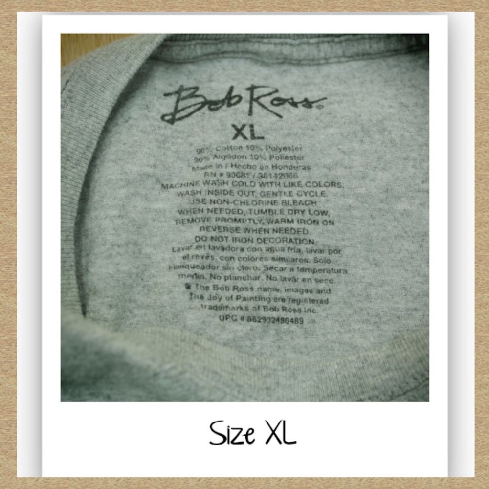 BOB ROSS Gray T-Shirt - Picture 3 of 16